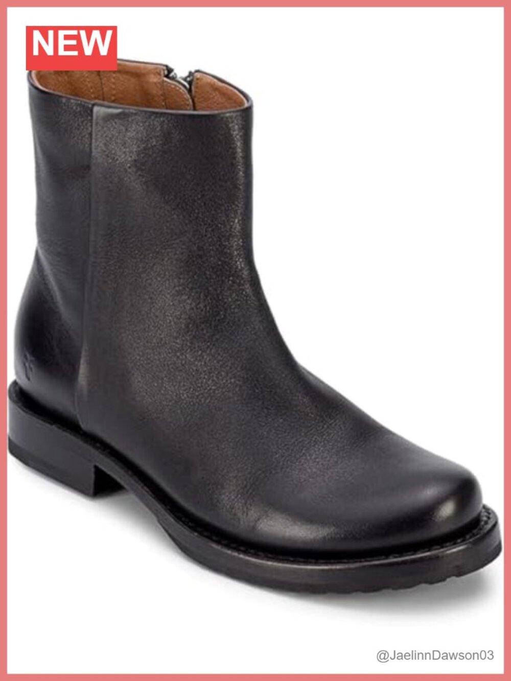 Women's Premium Leather Ankle Booties Inside Zip 6" Heel